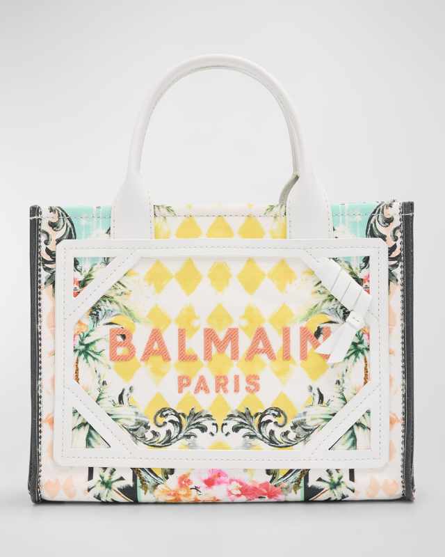 B Army Small Tote Bag in Floral Canvas